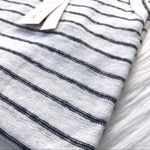 Linen + Rayon Striped Beach Racerback Tank - Picture 3 of 7